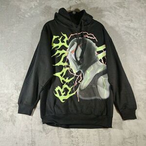Batman Bane Sweatshirt Mens Medium Black Hooded With Bane Graphics‎ Comic
